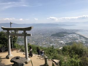 高屋神社【天空の鳥居】からの下界の景観
