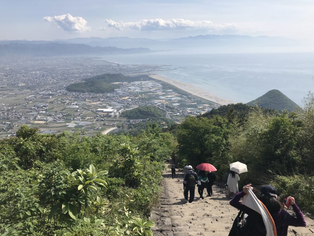 高屋神社【天空の鳥居】からの下界の景観